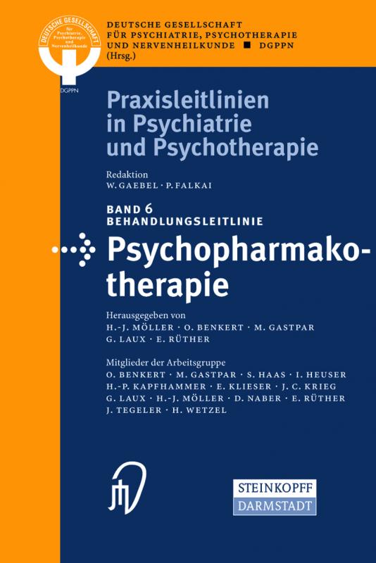 Cover-Bild Behandlungsleitlinie Psychopharmakotherapie