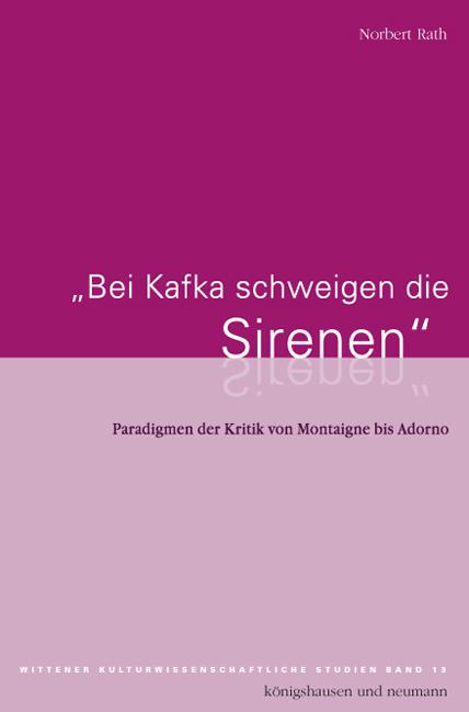 Cover-Bild "Bei Kafka schweigen die Sirenen"
