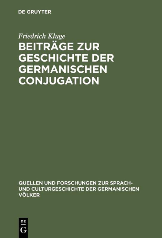 Cover-Bild Beiträge zur Geschichte der germanischen Conjugation