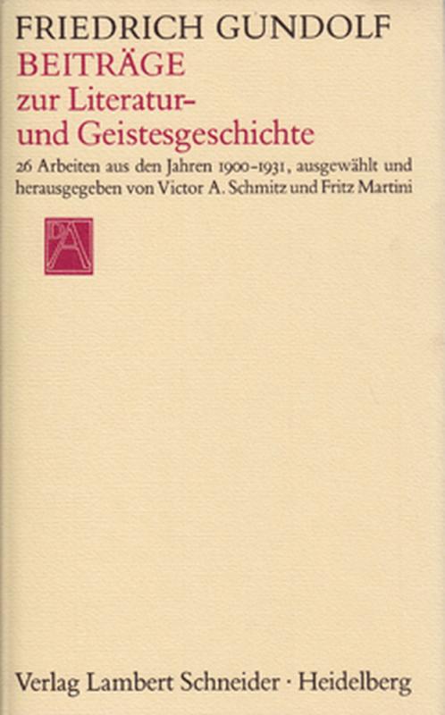 Cover-Bild Beiträge zur Literatur- und Geistesgeschichte