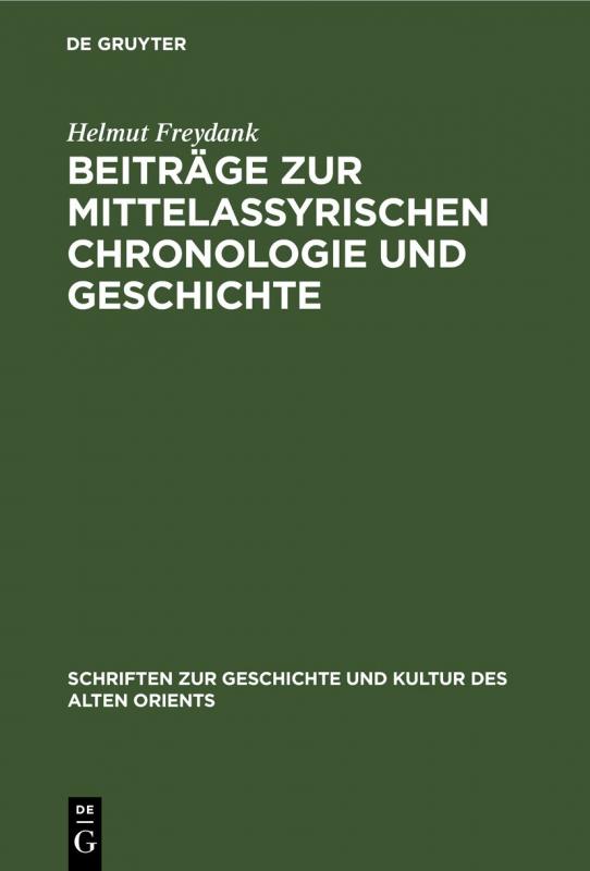 Cover-Bild Beiträge zur mittelassyrischen Chronologie und Geschichte