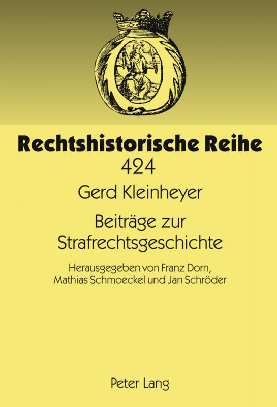 Cover-Bild Beiträge zur Strafrechtsgeschichte