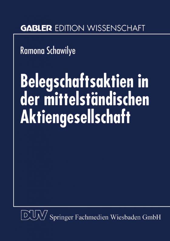 Cover-Bild Belegschaftsaktien in der mittelständischen Aktiengesellschaft