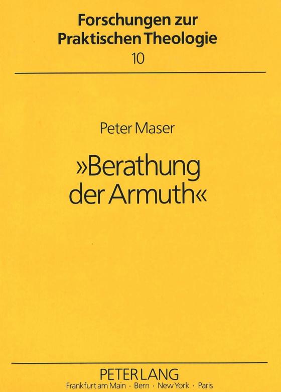 Cover-Bild «Berathung der Armuth»
