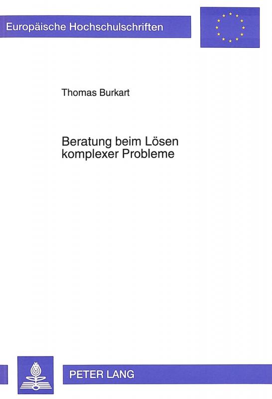 Cover-Bild Beratung beim Lösen komplexer Probleme