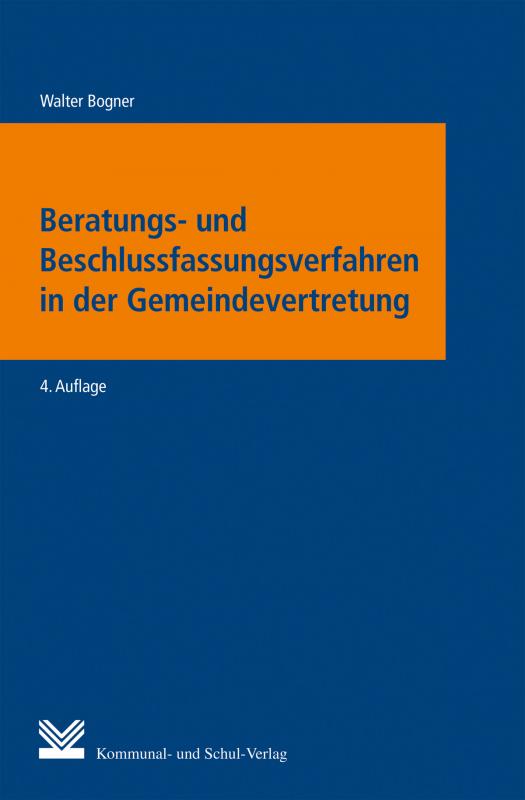 Cover-Bild Beratungs- und Beschlussfassungsverfahren in der Gemeindevertretung