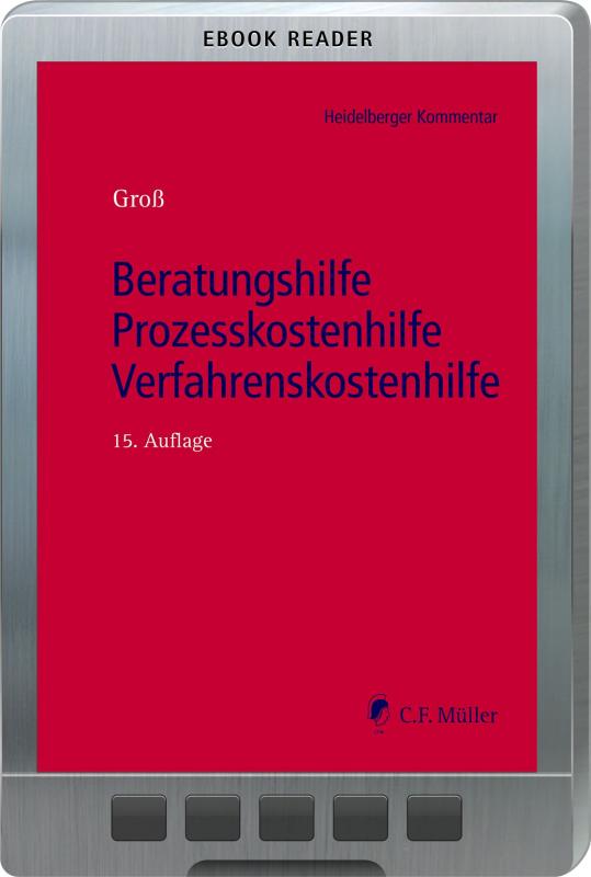 Cover-Bild Beratungshilfe - Prozesskostenhilfe - Verfahrenskostenhilfe