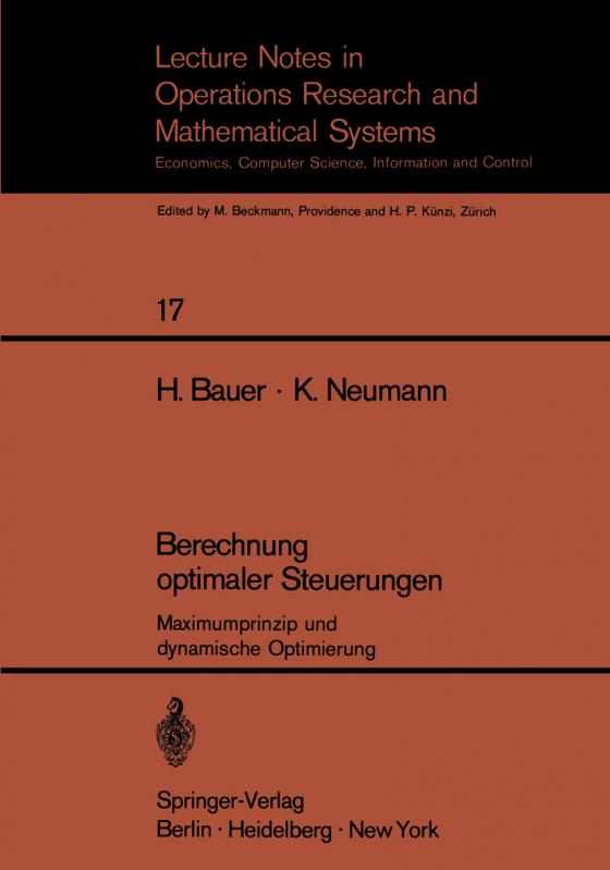 Cover-Bild Berechnung optimaler Steuerungen