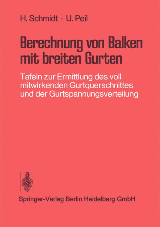 Cover-Bild Berechnung von Balken mit breiten Gurten