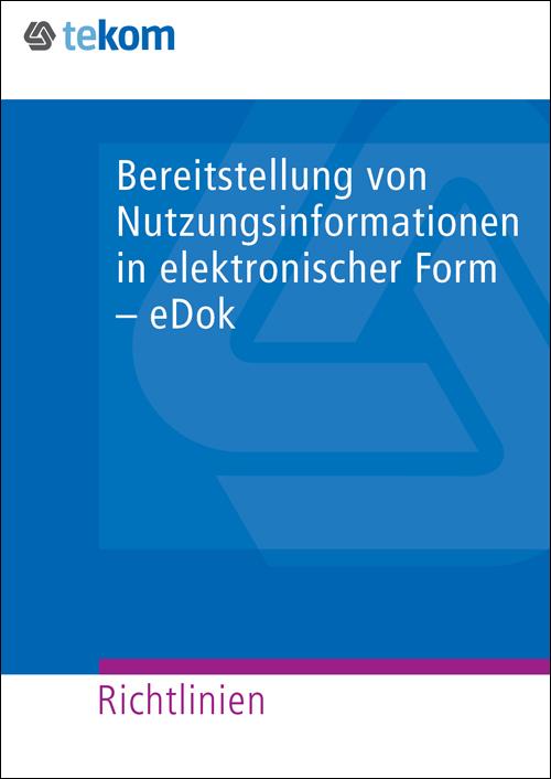 Cover-Bild Bereitstellung von Nutzungsinformationen in elektronischer Form - eDok