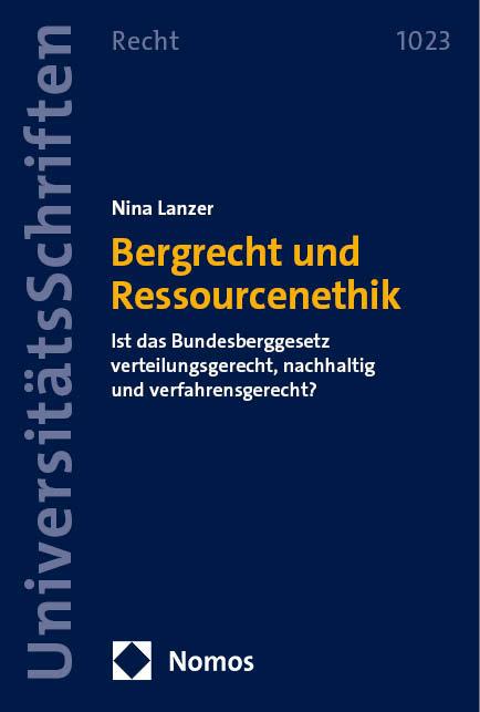 Cover-Bild Bergrecht und Ressourcenethik