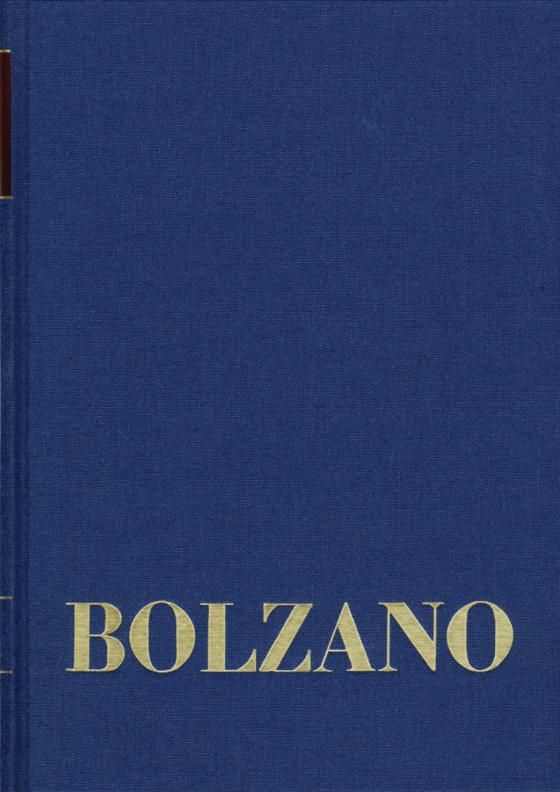Cover-Bild Bernard Bolzano Gesamtausgabe / Reihe II: Nachlaß. A. Nachgelassene Schriften. Band 13: Ästhetische Schriften