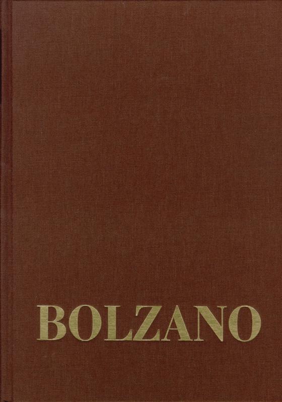 Cover-Bild Bernard Bolzano Gesamtausgabe / Reihe III: Briefwechsel. Band 2,5: Briefe an Michael Josef Fesl 1846–1848