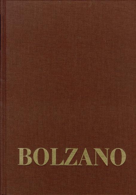 Cover-Bild Bernard Bolzano Gesamtausgabe / Reihe III: Briefwechsel. Band 4,1: Briefwechsel mit Franz Exner. 1833–1844