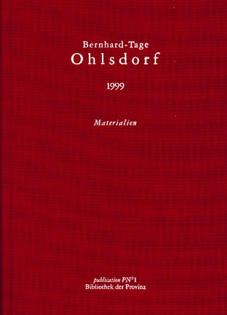 Cover-Bild Bernhard-Tage Ohlsdorf 1999