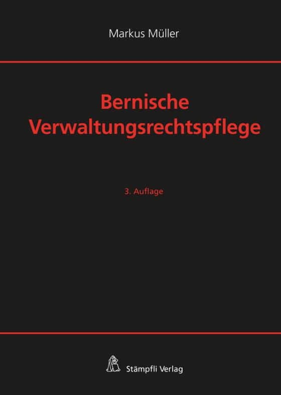 Cover-Bild Bernische Verwaltungsrechtspflege