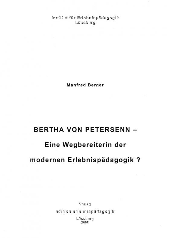 Cover-Bild Bertha von Petersenn