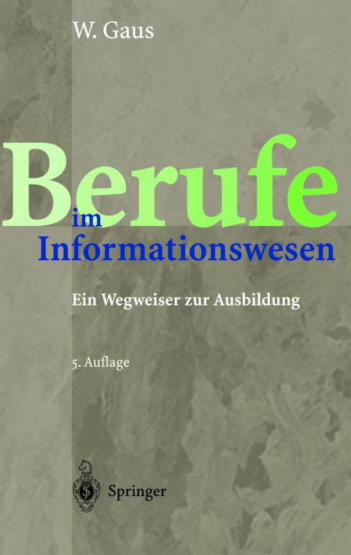 Cover-Bild Berufe im Informationswesen
