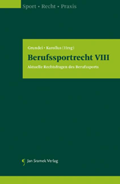 Cover-Bild Berufssportrecht VIII