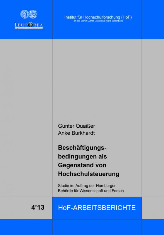 Cover-Bild Beschäftigungsbedingungen als Gegenstand von Hochschulsteuerung