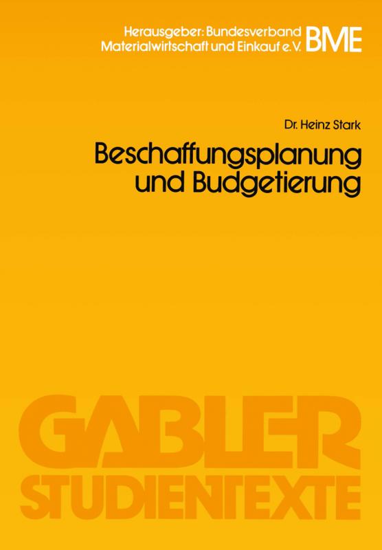 Cover-Bild Beschaffungsplanung und Budgetierung