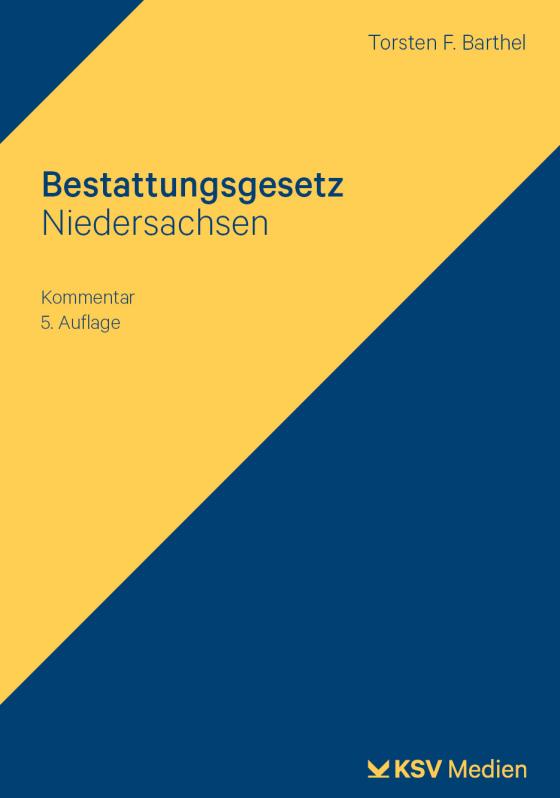 Cover-Bild Bestattungsgesetz Niedersachsen