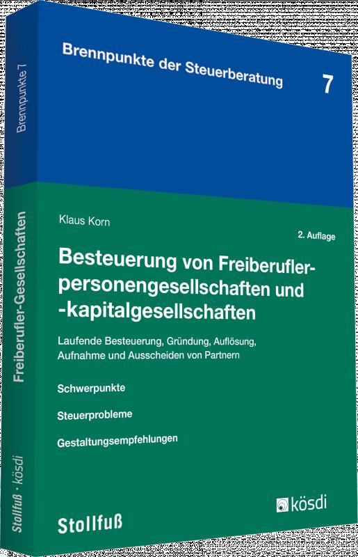 Cover-Bild Besteuerung von Freiberuflerpersonengesellschaften und -kapitalgesellschaften