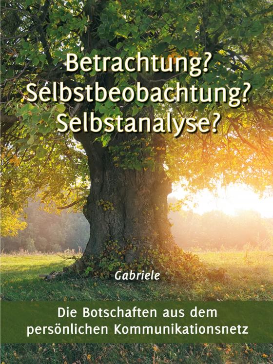 Cover-Bild Betrachtung? Selbstbeobachtung? Selbstanalyse?