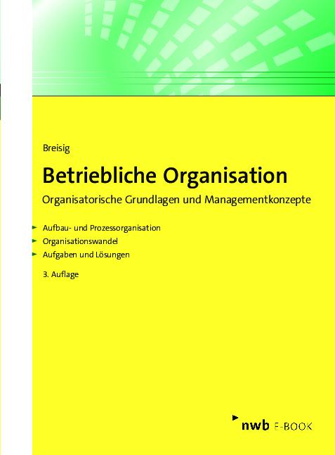 Cover-Bild Betriebliche Organisation