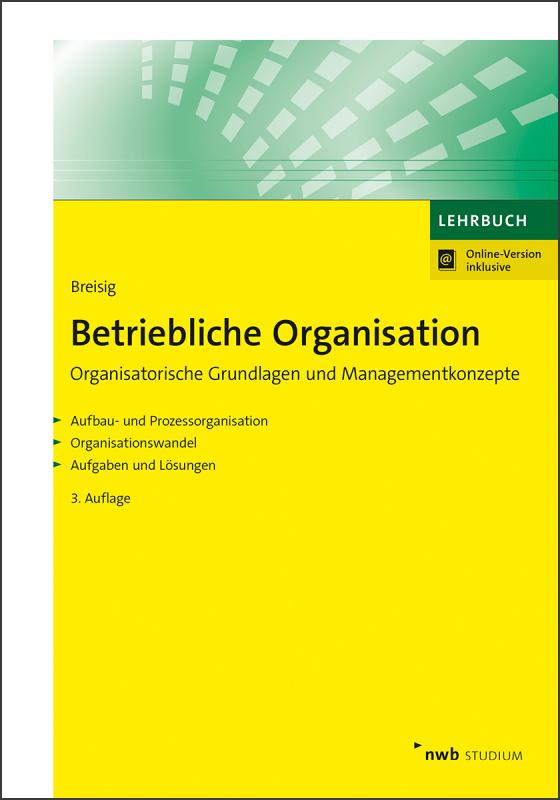 Cover-Bild Betriebliche Organisation