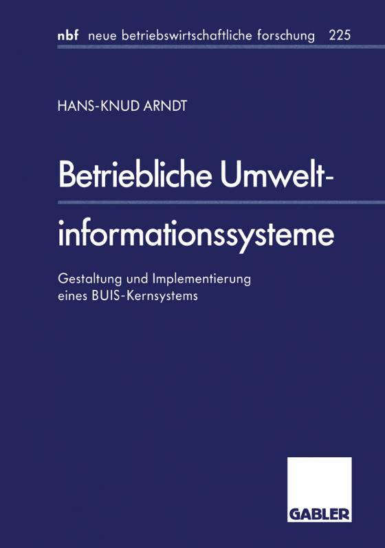 Cover-Bild Betriebliche Umweltinformationssysteme