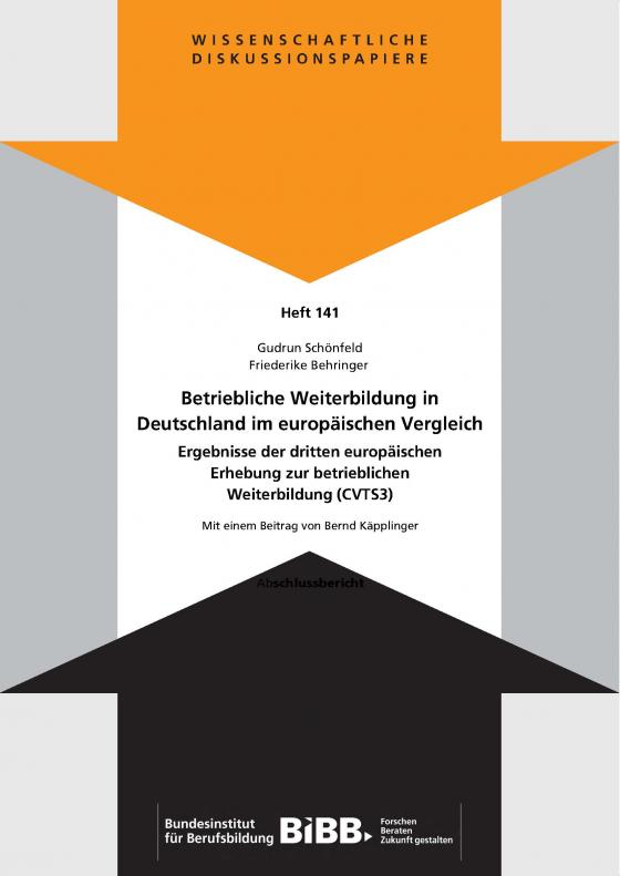 Cover-Bild Betriebliche Weiterbildung in Deutschland im europäischen Vergleich