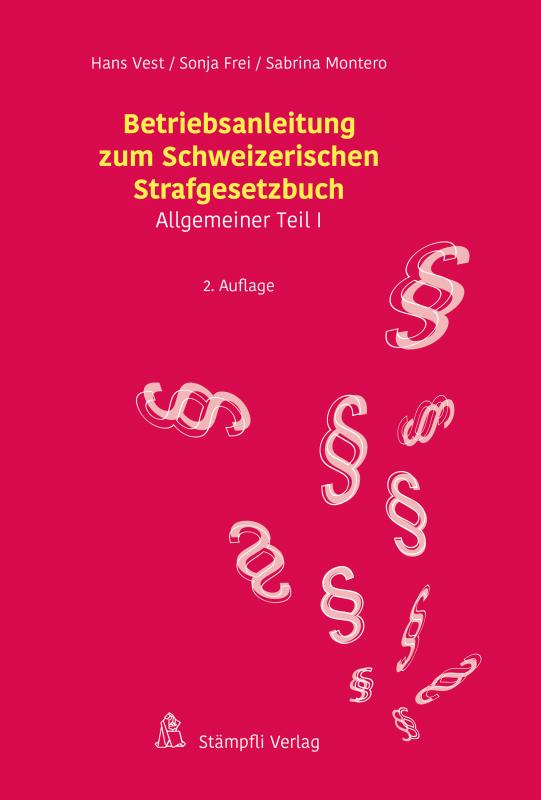 Cover-Bild Betriebsanleitung zum Schweizerischen Strafgesetzbuch