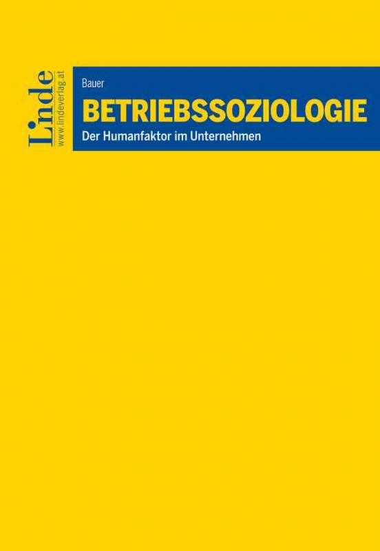 Cover-Bild Betriebssoziologie
