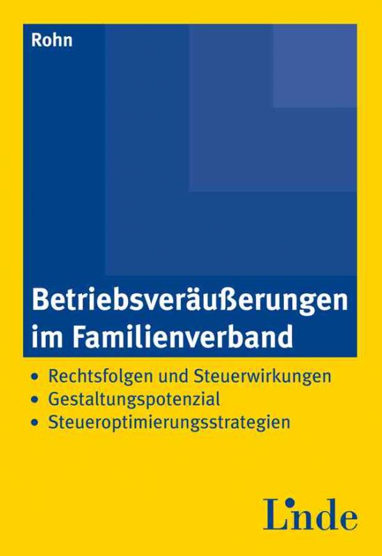 Cover-Bild Betriebsveräußerungen im Familienverband