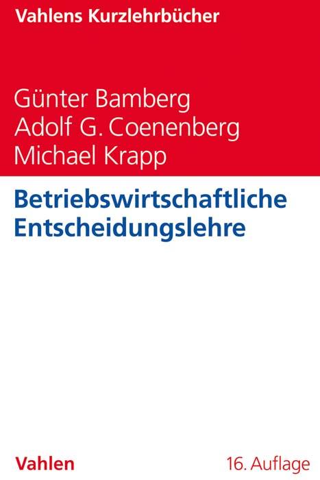 Cover-Bild Betriebswirtschaftliche Entscheidungslehre