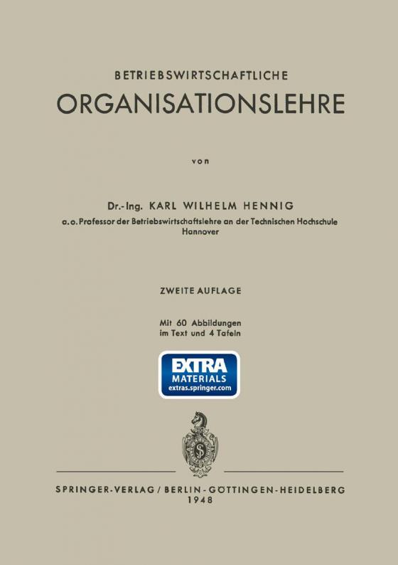 Cover-Bild Betriebswirtschaftliche Organisationslehre