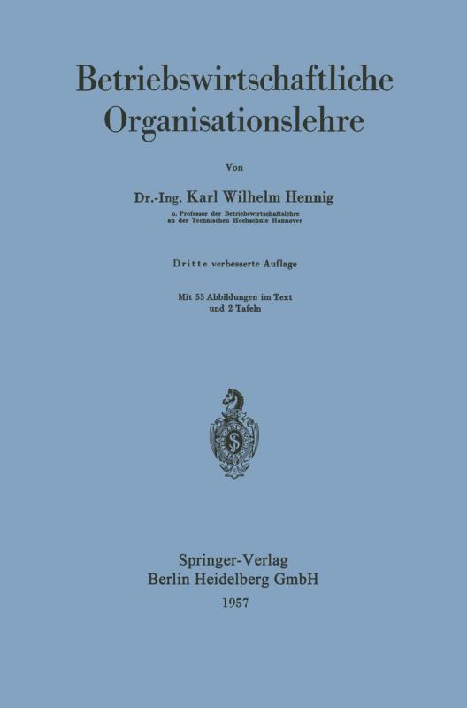 Cover-Bild Betriebswirtschaftliche Organisationslehre