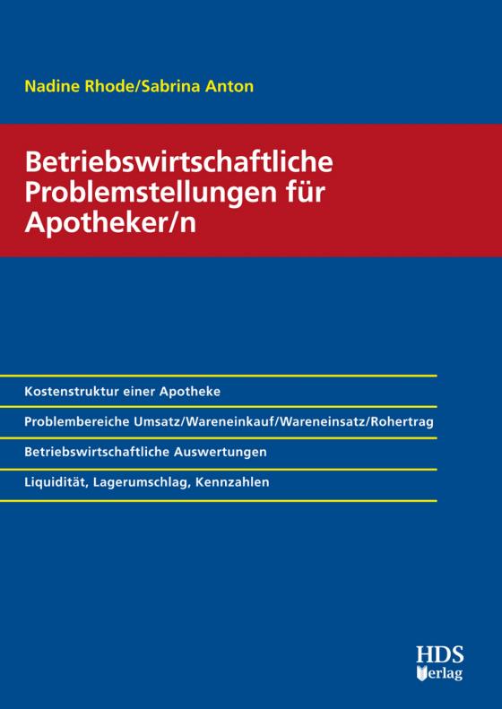 Cover-Bild Betriebswirtschaftliche Problemstellungen für Apotheker/n