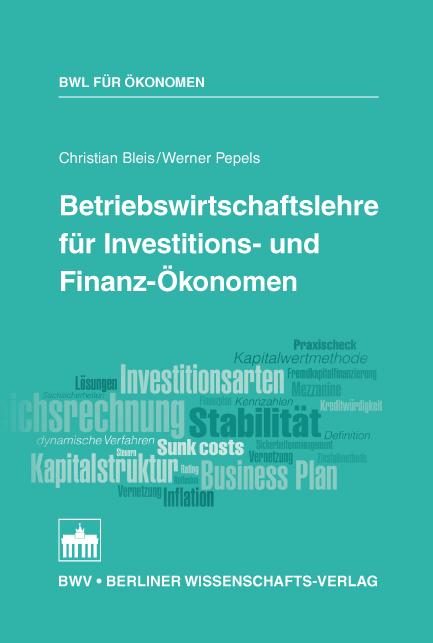 Cover-Bild Betriebswirtschaftslehre für Investitions- und Finanz-Ökonomen