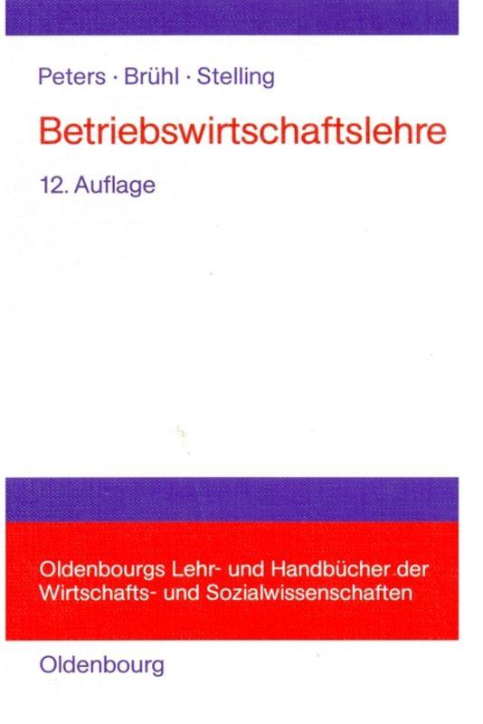 Cover-Bild Betriebswirtschaftslehre