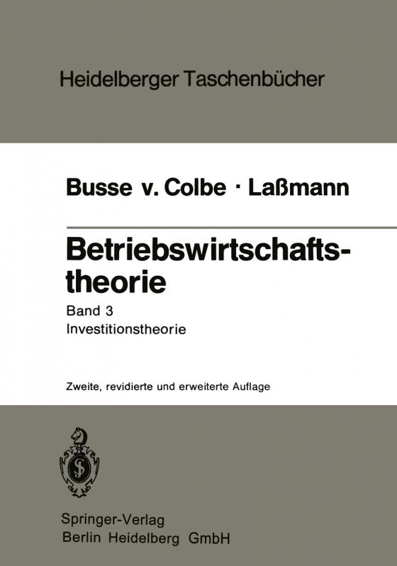 Cover-Bild Betriebswirtschaftstheorie