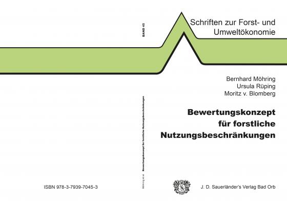 Cover-Bild Bewertungskonzept für forstliche Nutzungsbeschränkungen