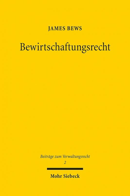 Cover-Bild Bewirtschaftungsrecht