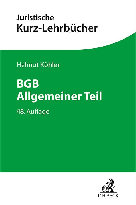 Cover-Bild BGB Allgemeiner Teil