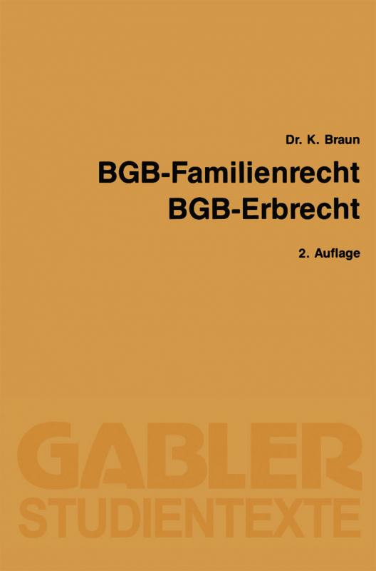 Cover-Bild BGB — Familienrecht, BGB — Erbrecht