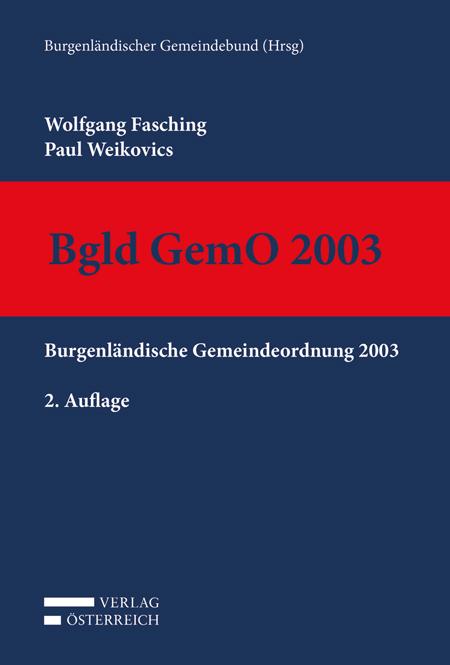 Cover-Bild Bgld GemO 2003