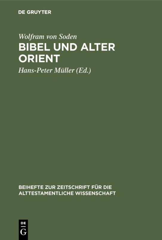 Cover-Bild Bibel und Alter Orient