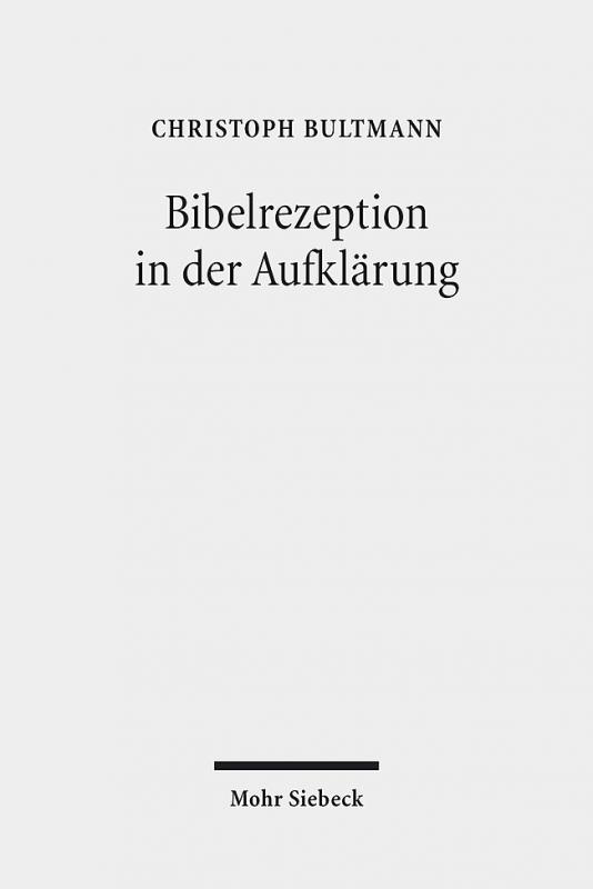 Cover-Bild Bibelrezeption in der Aufklärung