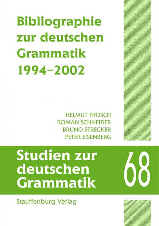 Cover-Bild Bibliographie zur deutschen Grammatik. 1994-2002